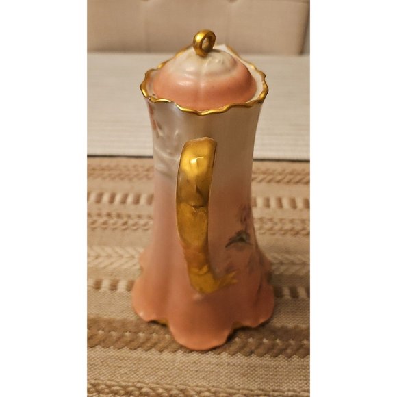 Antique Limoges H&C L France Haviland 9" Pitcher with Lid - Picture 2 of 8